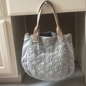 Cole Haan nylon embroidered bag